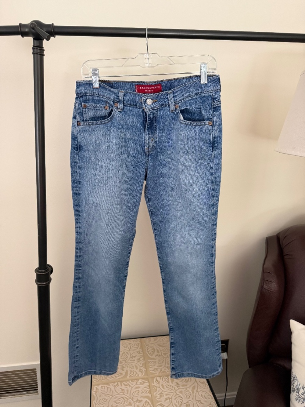 Levi's Nouveau Straight Stretch Jeans Medium Wash Straight Leg